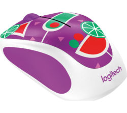 LOGITECH Cocktail M238 Wireless Optical Touch Mouse - Purple & Green
